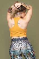 Turmeric Tie Tank Sports Bra